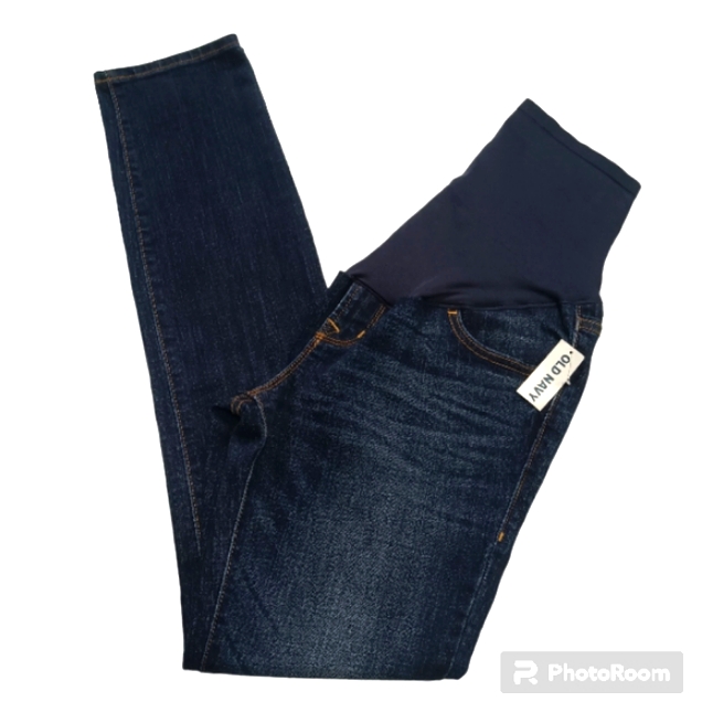 Old Navy ~ Maternity ~ Full Panel, Standard, Skinny Jeans Size 4 ~ Nwt